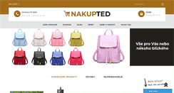 Desktop Screenshot of nakupted.cz